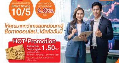 ที ไลฟ์ ประกันชีวิต ส่ง “Smart Saving 10/5” ชิงตลาดประกันชีวิตช่วง TAX Season 2024 ชูผลตอบแทน 2.82% ต่อปี